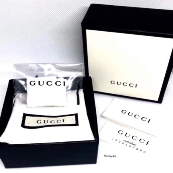 New Authentic Gucci Ghost Sterling Silver Ring - Picture 9 of 10